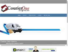 Tablet Screenshot of courieroneexpress.com